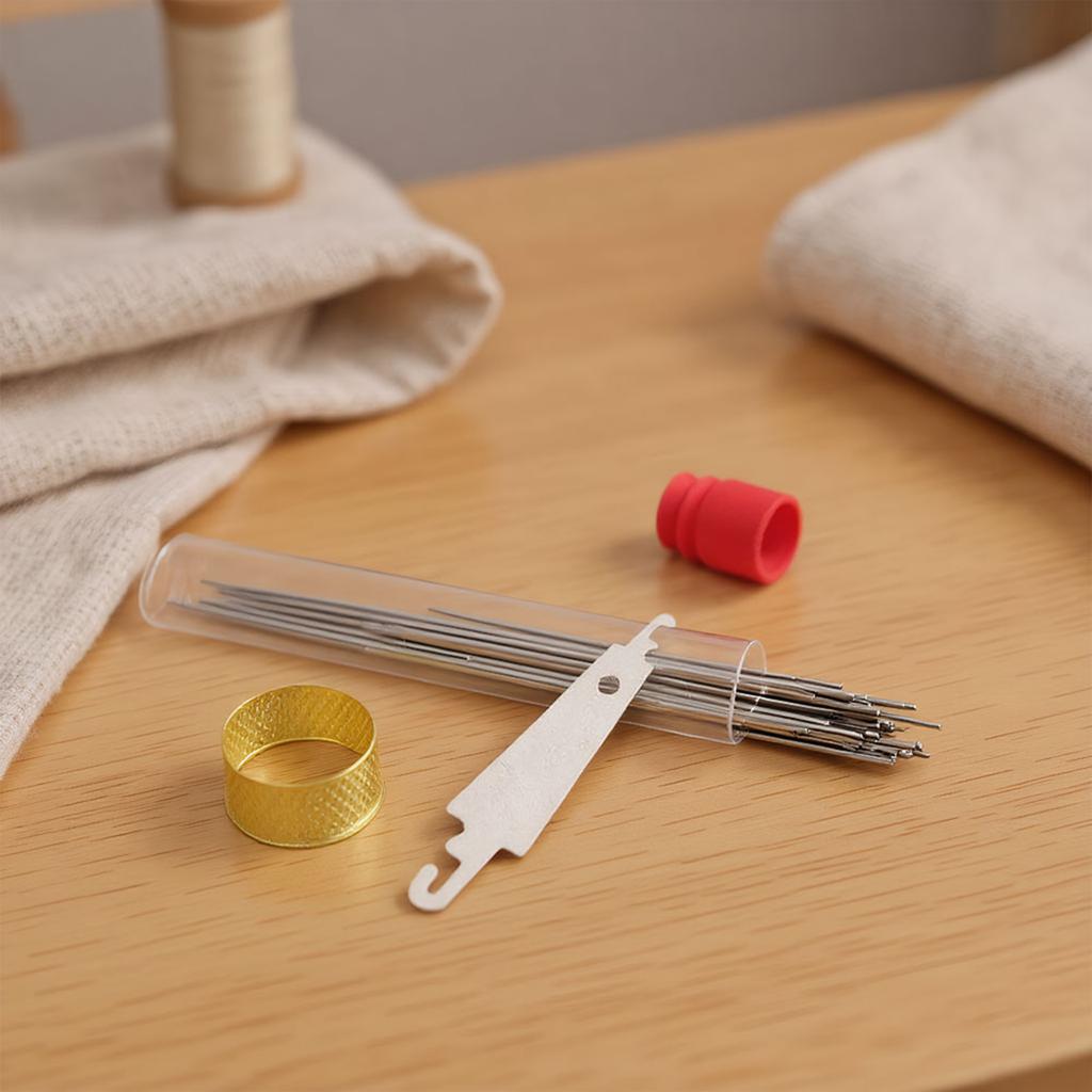 31/34/36/37 Stück Große Öse Stahl Nähnadeln Set Tragbar Nadeln Faden Handreparatur Werkzeuge für Anfänger Professionelle DIY-Liebhaber