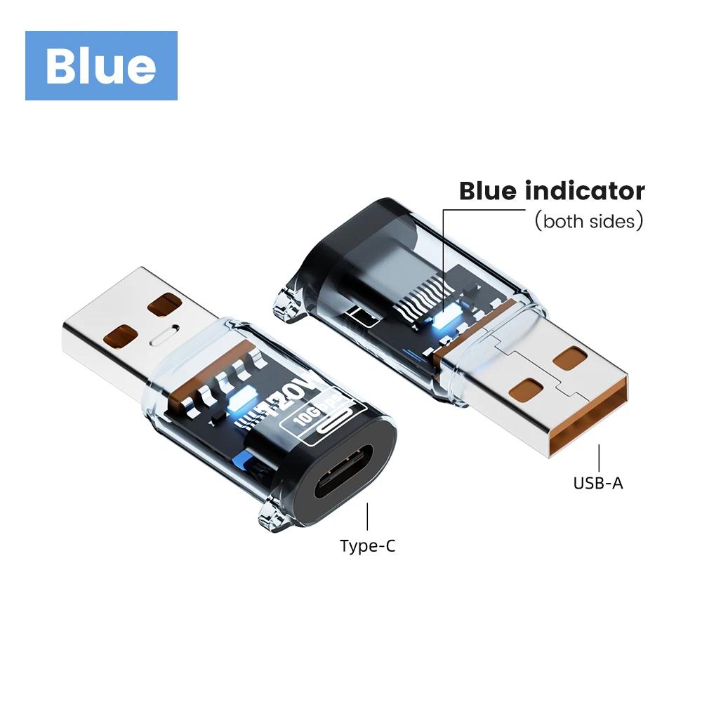

Адаптер USB 3.2 до Type C для швидкої зарядки 120 Вт OTG 10 Гбіт/с Високошвидкісна передача даних Аудіо для Xiaomi Huawei ПК Планшет USB C Конвертер