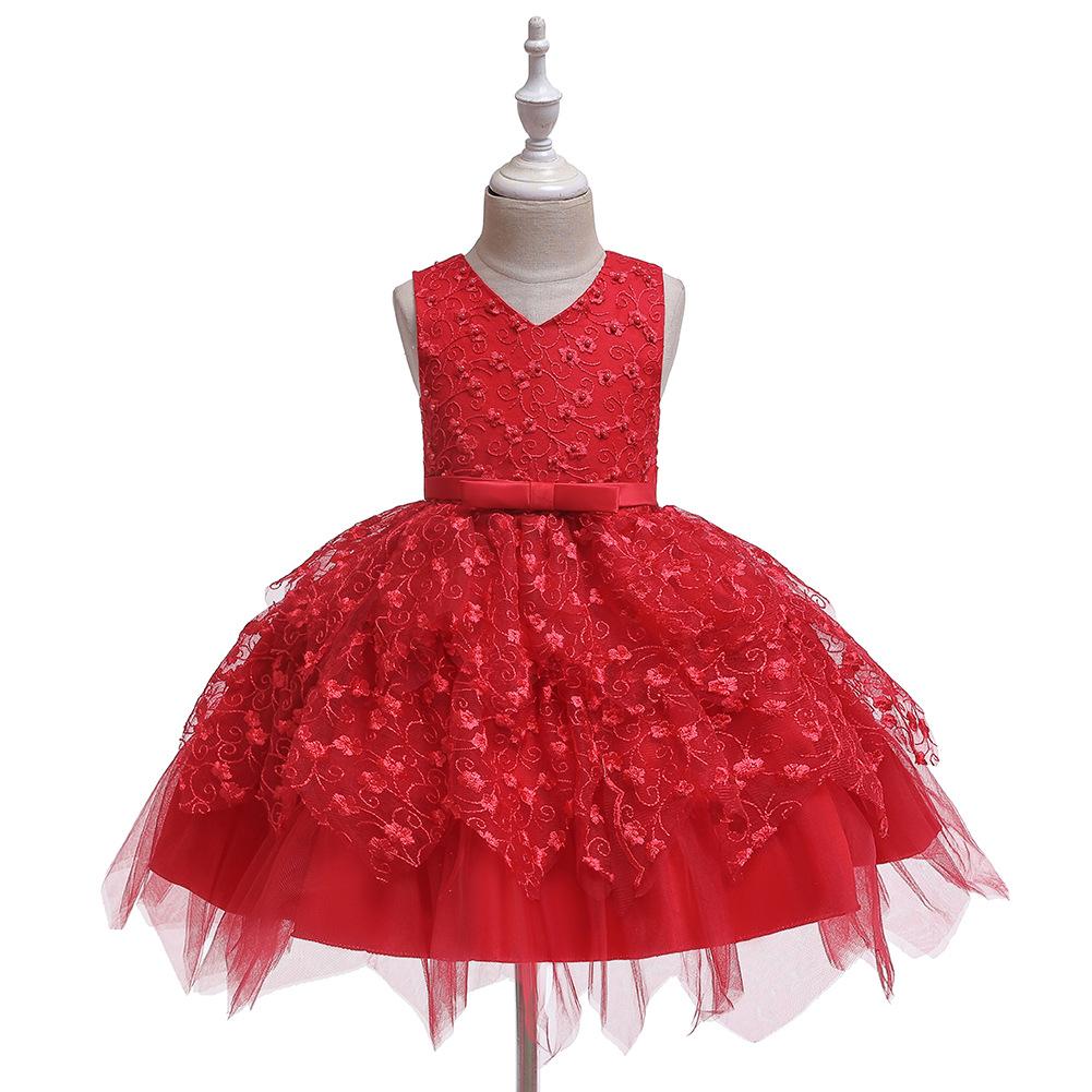New Baby Girls' Birthday Princess Dress Tutu Dress for Toddler Girls, Kindergarten Dresses
