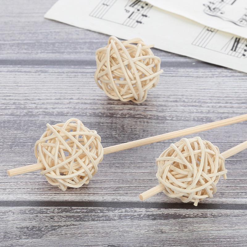 5CM White Scented Rattan Ball   Natural Plant Handmade Decoration Ball