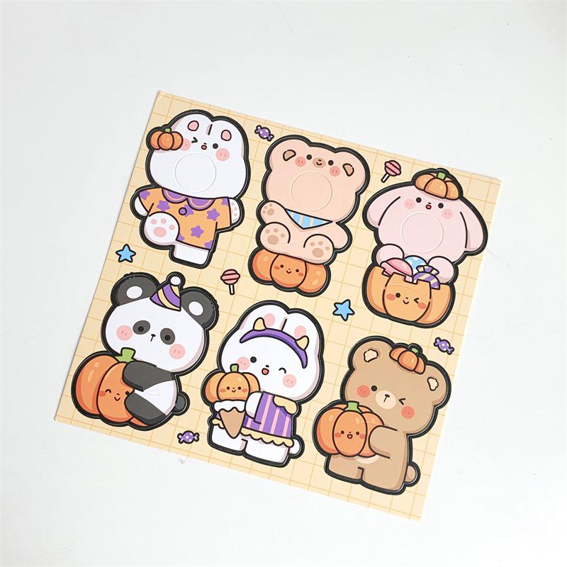 Qixi Wedding Cartoon Lollipop Card: Inspirational Blessing & Encouragement Greeting for Guests