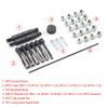 33PCS Glow Plug Thread Repair Kit, Steel Thread Repair Tool Cylinder Head Glow Plug Tap Thread