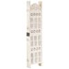 5 Piece Room Divider Hand Carved White 200*165 Cm Solid Mango Wood