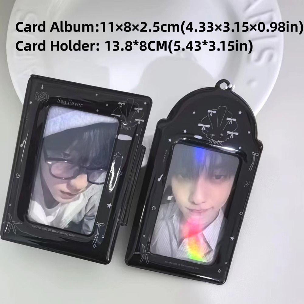 3 Inch Mini Love Card Album Shining Shell Series Postcard Book INS Idol Card Collect Book