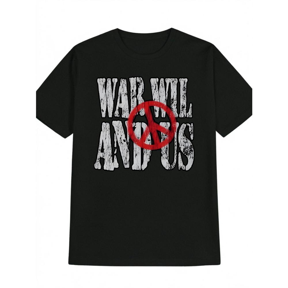 Men s Heavy Metal Graphic T-Shirt Gothic Lettering Skull Mask Design Black Red Punk Rock Style M