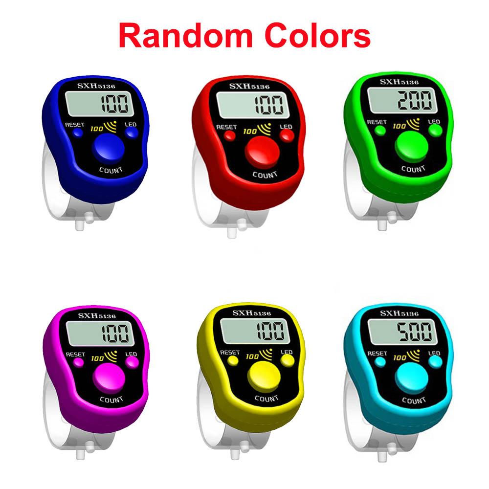 Mini Handheld Electronic Counter LCD Digital Display with Light Tally Counter Stitch Marker SewingWeave Buddha Pray Soccer