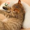 1 Stück-Winter Haustier Kleines Kissen Mode Nackenschutz Tiefschlaf Welpe Kätzchen U-förmiges Kissen Hund Katze Kopfstütze Schlafkissen