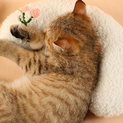 1pc-Pet Little Pillow Fashion Neck Protector Deep Sleep Puppy Kitten U-Shaped Pillow Dog Cat Headrest Sleeping Pillow