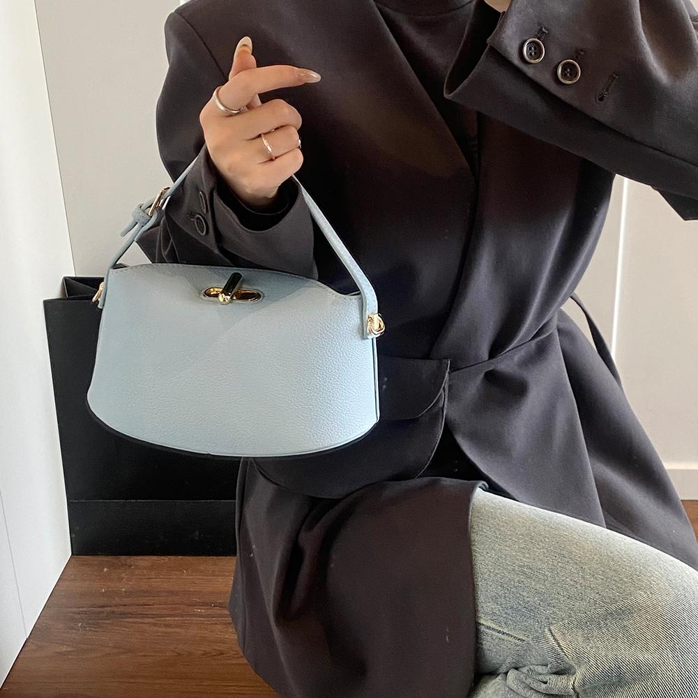 Women All-Match Shoulder Bag Large Capacity PU Leather Elegant Sling Bag Soft Crossbody Bag Female Travel Work Shopping Bag