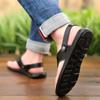 Fashion Men Sandals outdoor fashion Leather Men Shoes Summer Men's Sandals Fashion Sandals breathable Slippers Black men shoes