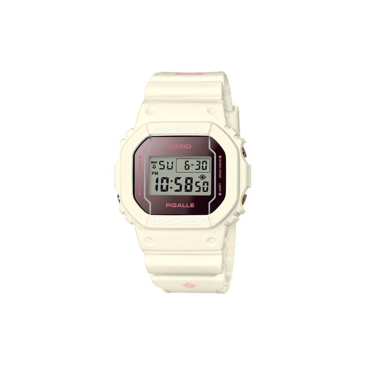 Женские часы CASIO Серия G-SQUAD Красные Часы DW-5600PGW-7PR DW-5600PGW-7PR White Strap