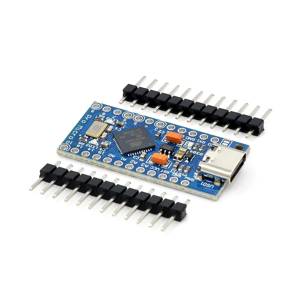 New Pro Micro for arduino ATmega32U4 5V/16MHz Module with 2 row pin header For Leonardo in stock