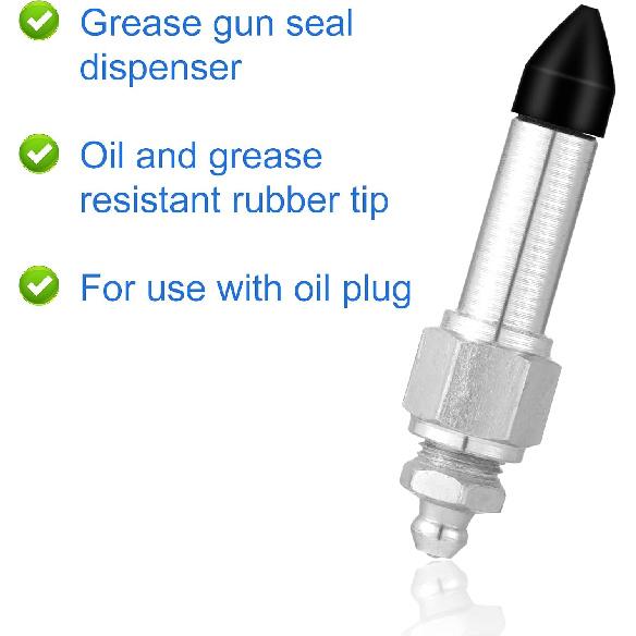 Grease Needle Nozzle Kit, 6 Pcs Grease Gun Needle Tips Dispenser Fitting Tool, Grease Injector Adapter Kit, Grease Needle Nozzle for Syringe Sealed
