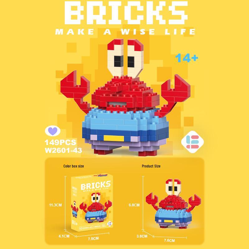 StellaLou Cartoon Minifigure Building Blocks – Educational Assembled Toys Blind Box Gift