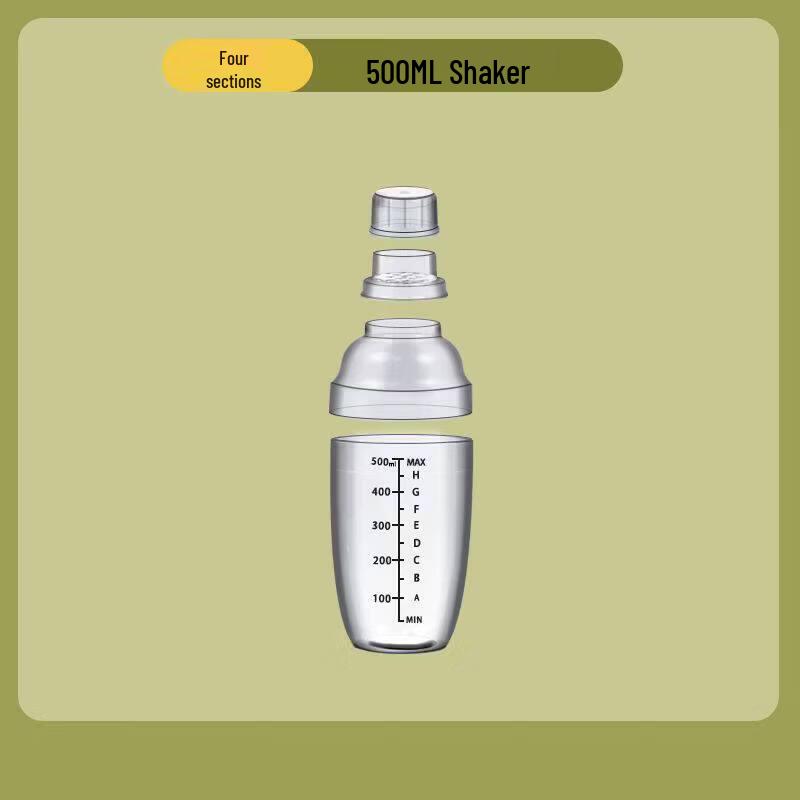 ZISIZ Food Grade Thickened 4-Section Shaker Cup