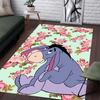 Purple Eeyore Pattern Pajama Rug - Non-slip Kitchen Mat, Outdoor Rug, Home and Bedroom Decor, Yoga Mat, Birthday Gift.