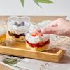 20pcs White Plastic Dessert Cups with Heart-Shaped Rim - Reusable, Clear Cake Stand C, Mousse, and Desserts - Perfect for Parties
