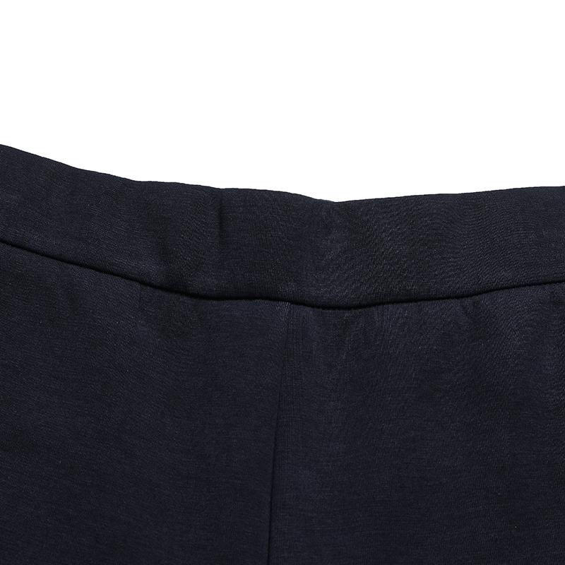 FILA White Simple Classic Versatile Comfortable Basic Knit Casual Pants Women bottoms Legendary-Blue F11W613602FNV