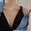 Xiaomi Quadratischer Flash-Diamant, runde Doppel-Halskette für Damen, Schlüsselbeinkette, feiner Schmuck, Party- und Hochzeitsaccessoires