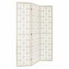 Rayan Folding Screen White Openwork Made Of Wood And Mdf