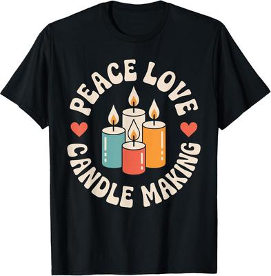 Peace Love Candle Making T-Shirt