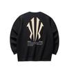 Anta Minimal Embroidered Crew Neck Knitted Sweatshirt Black Men 172511715-4