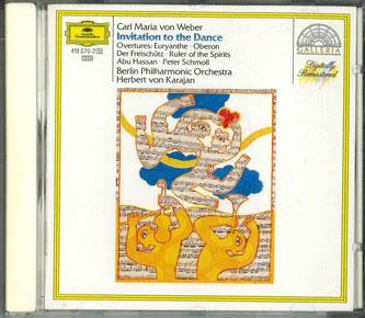 

CD HERBERT VON KARAJAN - Weber:invitation To The Dance Overt 4190702 POLY DOR Japan Classical Used