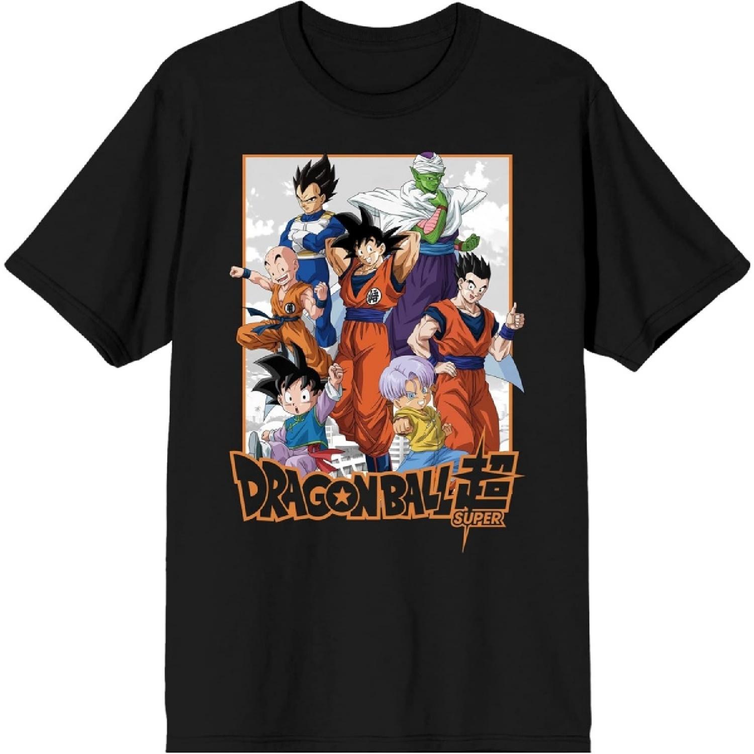 Dragon Ball Super Group Art Men s Black T-shirt S