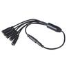 1 In 3/4/5/6 Out 3.5mm AUX Cord Male To Female Stereo AUX Converters Wire Splitter Cable 4-Section for Headphones