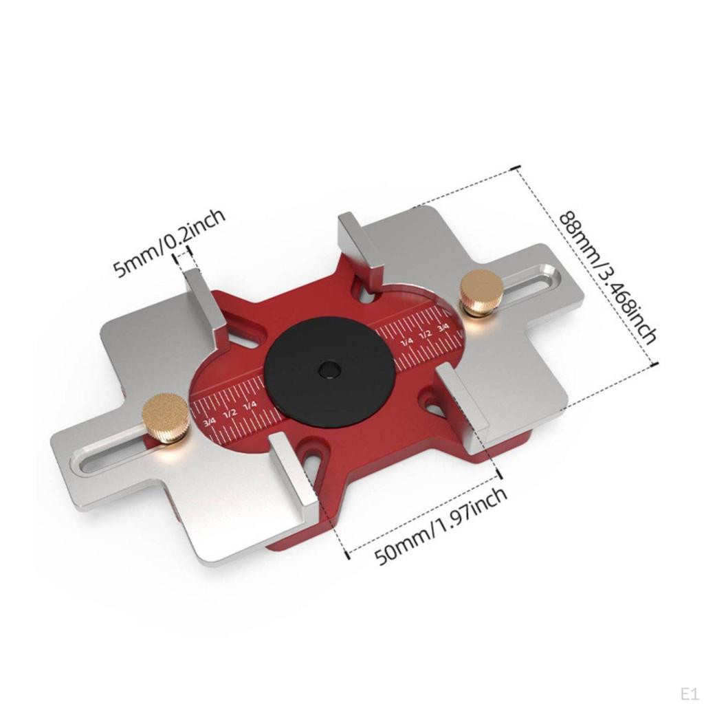 Wood Slotting Jig DoubleVersatile Design Template Positioning Drill Guide for