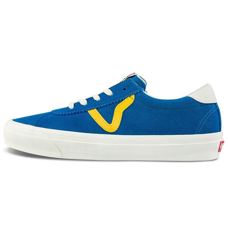 

Синие кроссовки унисекс Vans OG Epoch LX Mykonos лимонно-хром VN0A4U122SU