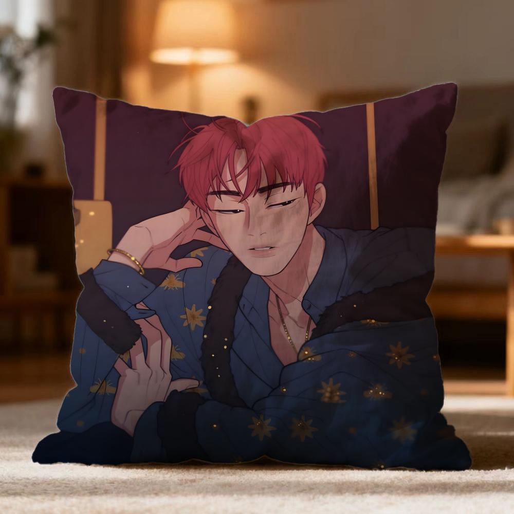 Fashion LLove or Hateew Cushion Cover Soft Washable Pillow Case Multi-Scene for Couch Bed Travel Office Use