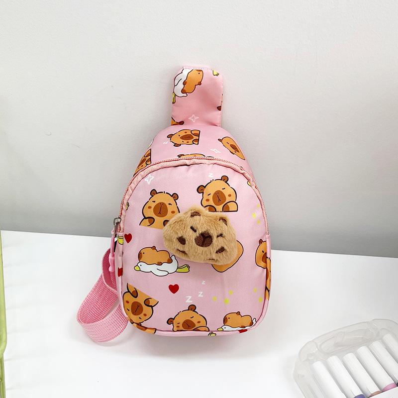 

Детские сумки Новые сумки с мультяшным мишкой и милыми куклами капибарами Детские нагрудные сумки Стримовая печать Сумки-мессенджеры для мальчиков Free Accessories