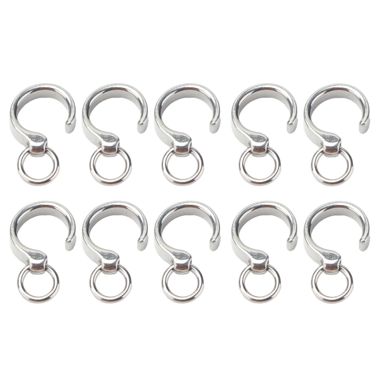 

10pcs Bird Foot Ring Stainless Steel Outdoor Parrot Flying Accessory for Birds Training9# 9#