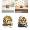 Easter Bunny Ornament Country Decoration Home Decor Ornament Party Supplies Rabbit Plaque 2D Rabbit Sign for Home Table Festive