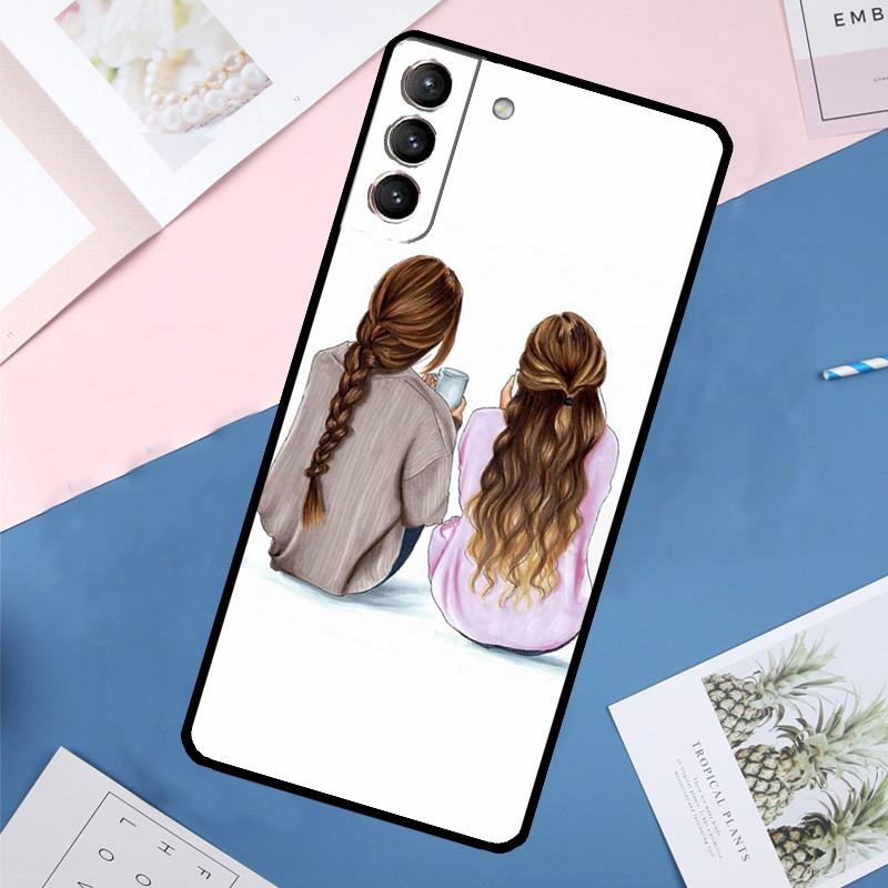 Best Friends BFF Matching Case For Samsung Galaxy S24 Ultra S20 S21 S22 S23 S25 Ultra S9 S10 Plus S25 FE Back Cover