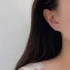 Sweet Bow Ring Earrings Cute Small Light Luxury High-end Earrings
