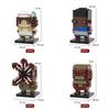 Brick Head Z Model Building Toy Desktop Creative Toy Ornament Building Blocks Set Educational Toy Boy'S Birthday Gift