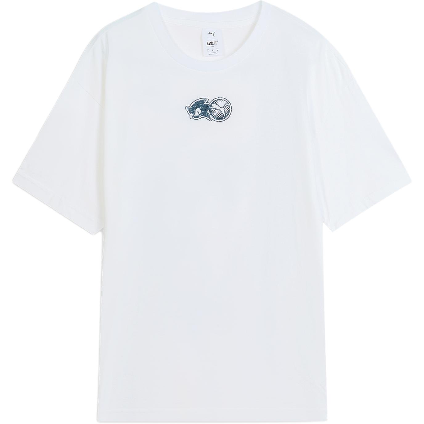

Puma X Sonic Relaxed Fun Print Casual Loose Short Sleeve T-Shirt Men Tops 632406-02 XL