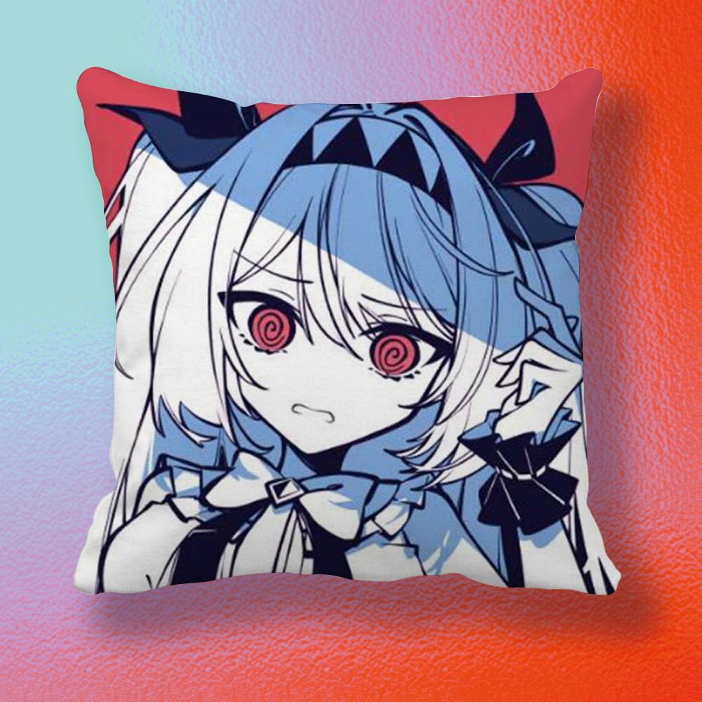 Kawaii Lilith Hot Game Doublesided printed pillow cover Solid color minimalist pillowcase fits all bedroom styles