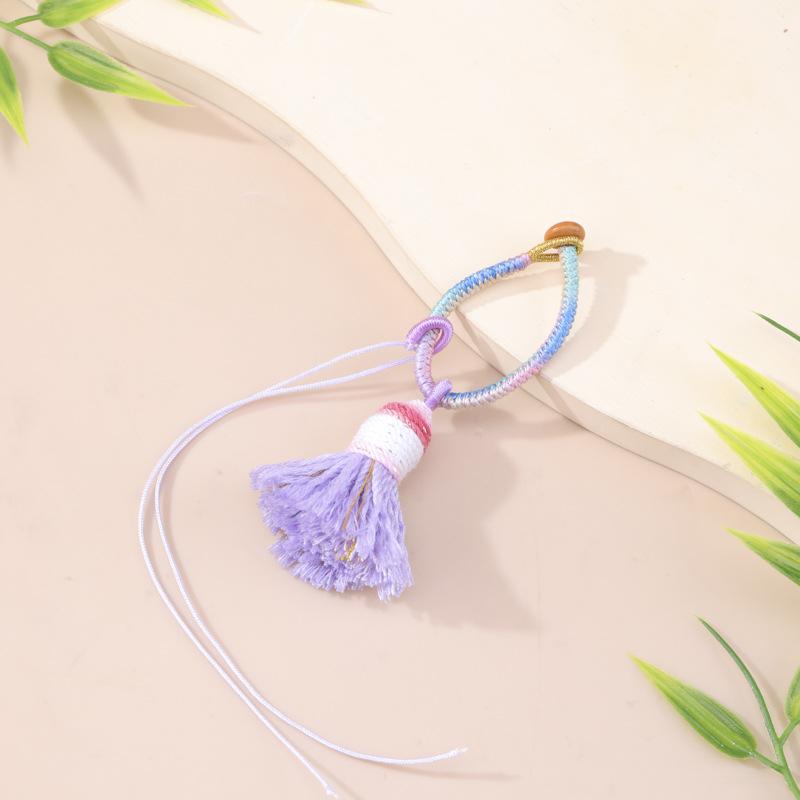 2Pcs Gradient Colorful Tassels DIY Pendant Crafts Clothing Decorative Curtain Bag Sewing Accessories Keychain Hanging Ornament