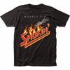 Retro Classic Rock Concert Style Patterned Tshirt Suitable For Both Unisex And Unisex A For Retro Music Enthusiasts Casual Loose