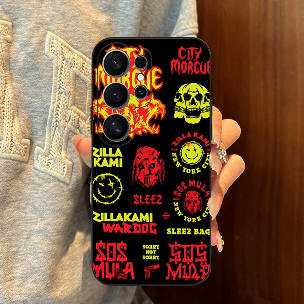 

Чехол для телефона C-City M-Morgue Zillakami для Samsung S 24 Fe 25 Ultra Plus 20 Lite 21 30 22 23 24 22 Ultra 5G Fundas Samsung S22 Plus 5G