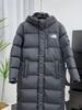 North Face Unisex Uzun Kalın Kaz Tüyü Mont: Diz Üstü, Su Geçirmez, Kapüşonlu Kışlık Mont