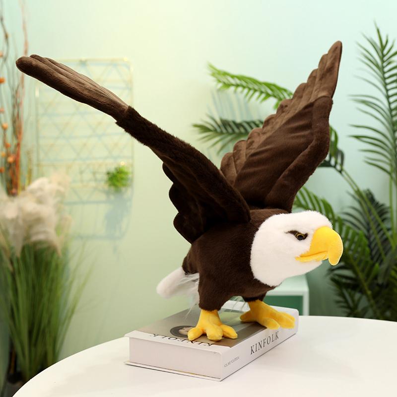 

60/90cm Simulation Bald Eagles Birds Plush Stuffed Toys Funny Seagull Animal Cartoon Doll Soft Feathers Toy Decor Birthday Gift about 60cm