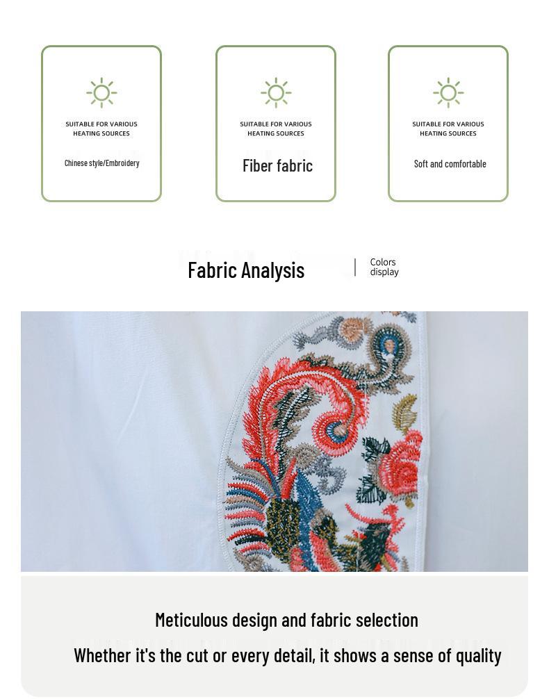 2023 Autumn Zen-Style Embroidered Loose Mid-Length Shirt