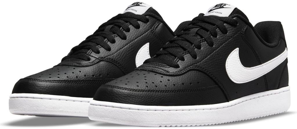 Sneaker Nike Court Vision Low Next Nature schwarz/weiß/schwarz