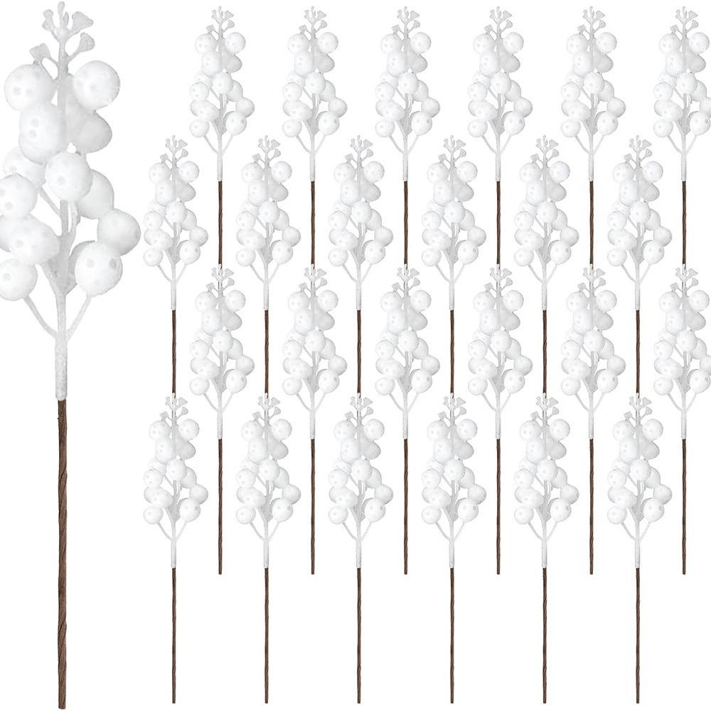 10 Stück Weihnachtsdekoration Künstlicher Beerenstrauß Christbaumschmuck für Heimdeko Neujahr 2026 Partyzubehör Accessoires