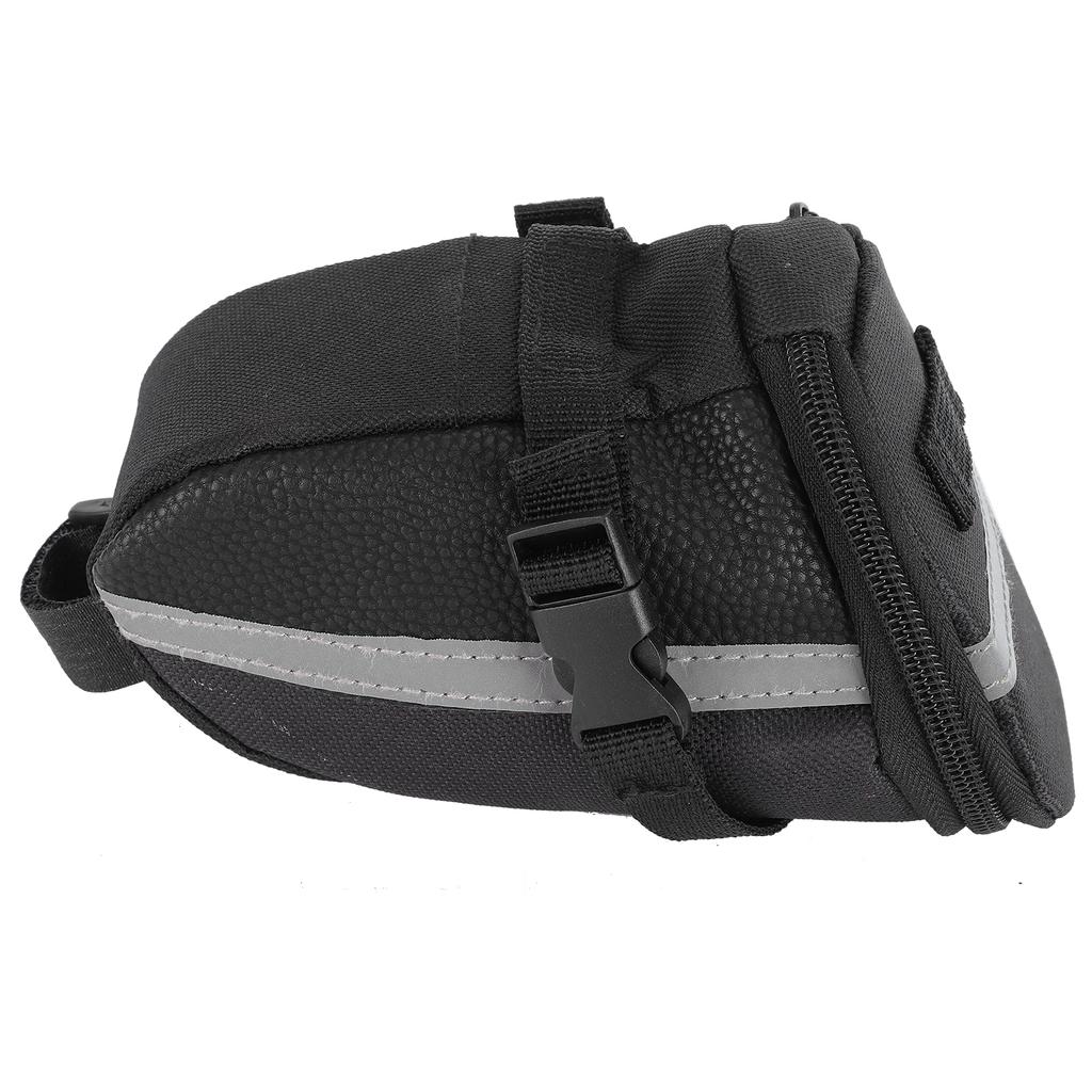 Bicycle Saddle Bag Polyester Bike Seat Bags Under Seat with Reflective Strip for Cycling