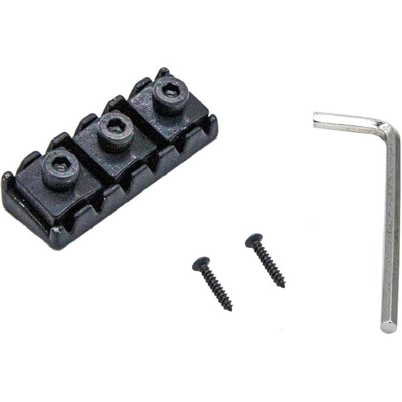 42mm Guitar Tremolo Bridge Locking Nut, Strings Locked Nut for Floyd Rose Style Electric Guitar Double Locking Tremolo Bridge System